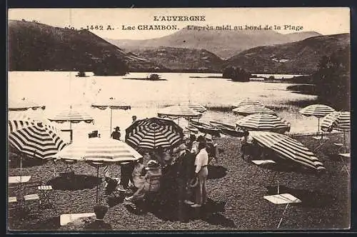 AK Lac Chambon, L`après-midi au bord de la plage