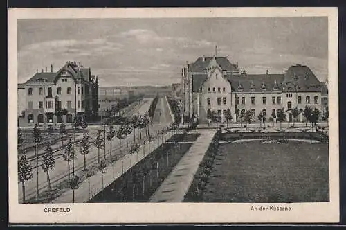 AK Crefeld, Blick auf die Kaserne