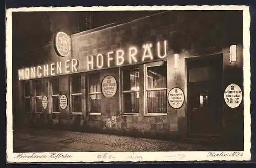 AK Berlin, Restaurant Münchener Hofbräu, Friedrichstrasse 135