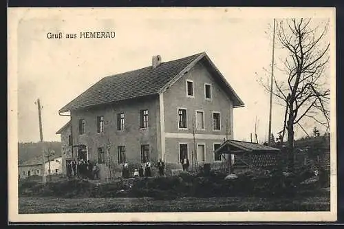 AK Hemerau, Wohnhaus mit Anwohnern