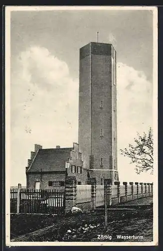 AK Zörbig, Blick auf den Wasserturm