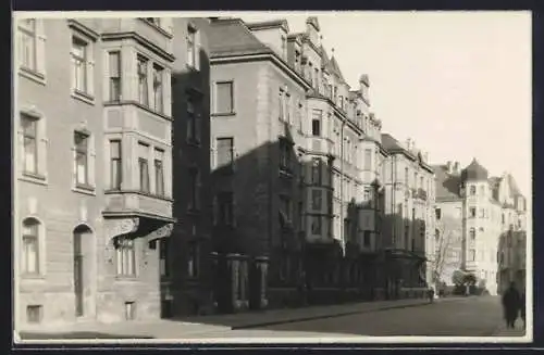 Foto-AK München-Schwabing, Konradstrasse von der Kurfürstenstrasse aus, 1930