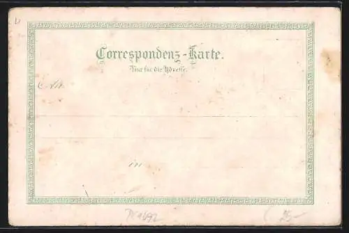 Lithographie Ischl, Hotel Elisabeth, Hotel Bauer, Kurhaus, Kreuzstein, Redtenbach-Wildnis, Totalansicht