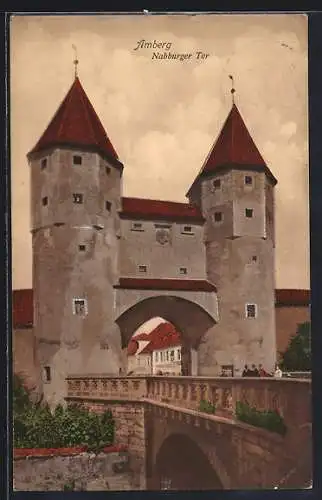 AK Amberg, Brücke am Nabburger Tor