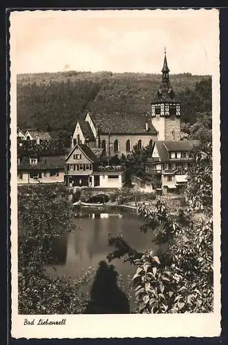 AK Bad Liebenzell, Idyll an der Kirche