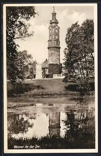 AK Weimar / Thüringen, Partie an der Ilm