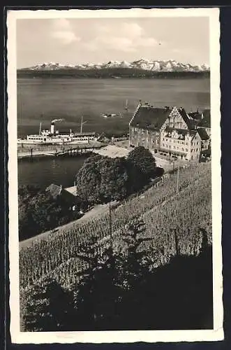 AK Meersburg am Bodensee, Blick vom Känzle