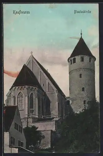 AK Kaufbeuren, Ansicht der Blasiuskirche