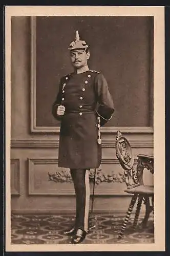 AK Paul von Hindenburg als Hauptmann im Generalstab 1878