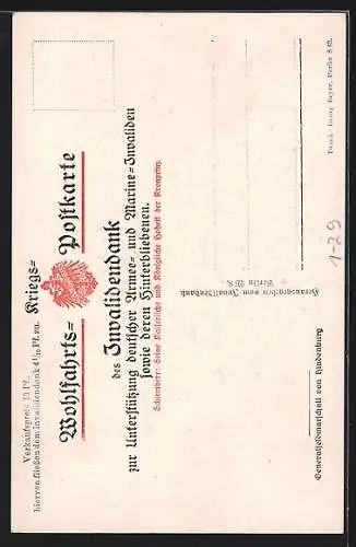 Künstler-AK Porträt Generalfeldmarschall Paul von Hindenburg in Uniform mit Orden