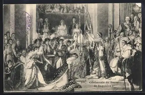 AK Ceremonie du Sacre de Napoleon