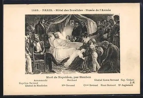 AK Mort de Napoleon, par Struben