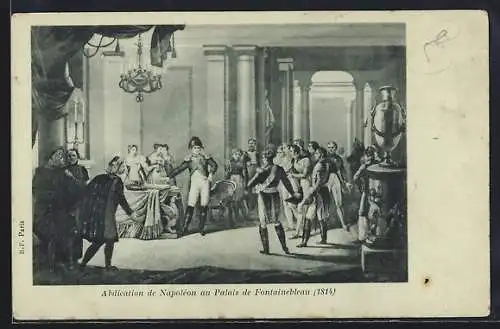 AK Abdication de Napoleon