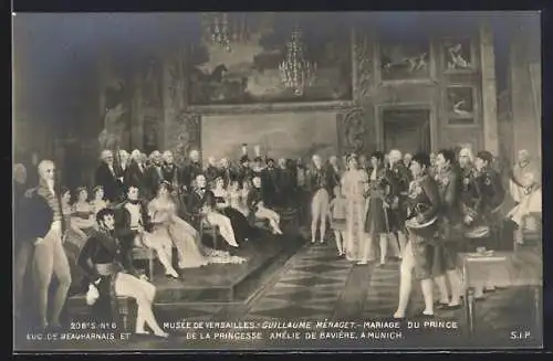 AK Marriage du prince de la princesse Amelie de Bavarie