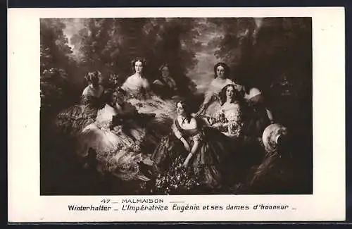 AK Winterhalter, L`Imperatrice Eugenie et ses dames d`honneur