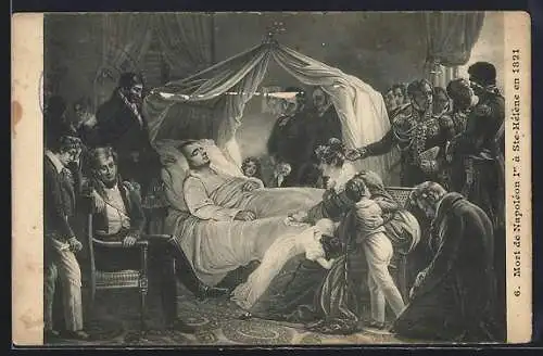 AK Mort de Napoleon à Ste-Hélène, 1821