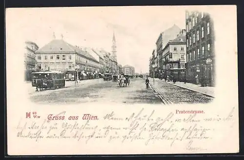 AK Wien, Verkehr auf der Praterstrasse