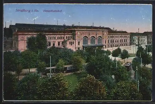 AK Strassburg, Hauptbahnhof