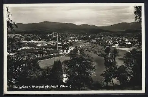 AK Gaggenau, Teilansicht (Stadtteil Ottenau)