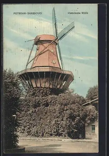 AK Potsdam-Sanssouci, Historische Mühle