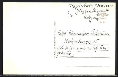 AK Rendsburg, Hohestrasse mit Geschäften
