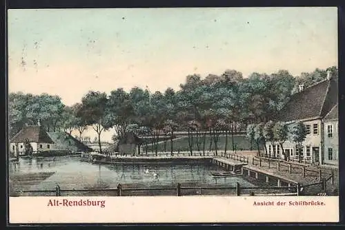 AK Alt-Rendsburg, Schiffbrücke