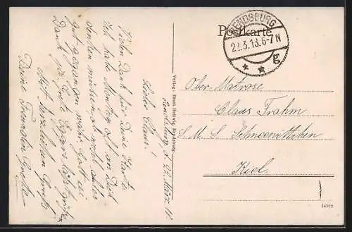 AK Rendsburg, Restaurant von Heinrich Schaar am Rathaus