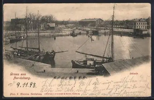 AK Rendsburg, Schleuse mit Segelbooten