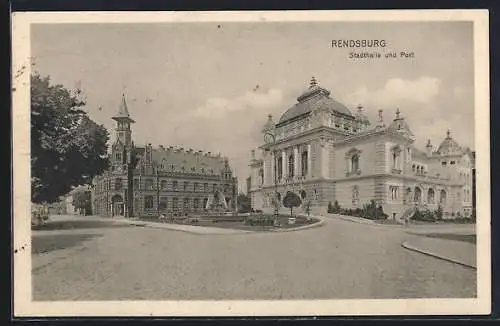 AK Rendsburg, Stadthalle und Post