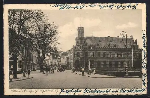 AK Rendsburg, Blick in die Jungfernstieg-Strasse