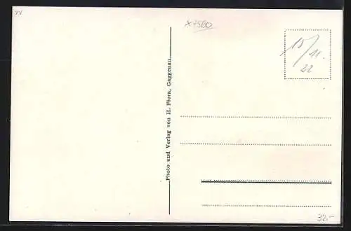 AK Gaggenau /Murgtal, Teilansicht mit Bergen