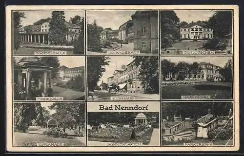 AK Bad Nenndorf, Esplanade, Trinkhalle, Haus Cassel