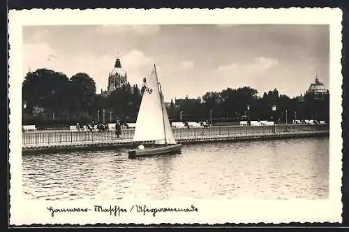 AK Hannover, Maschssee, Uferpromenade