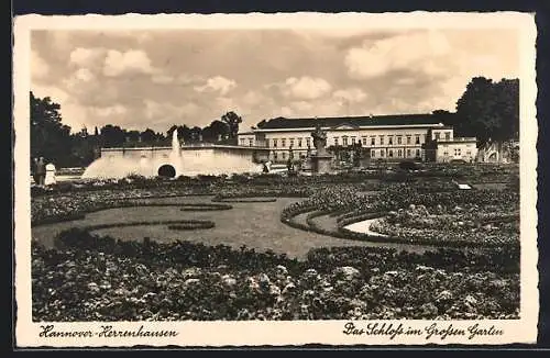 AK Hannover-Herrenhausen, Schloss im Grossen Garten