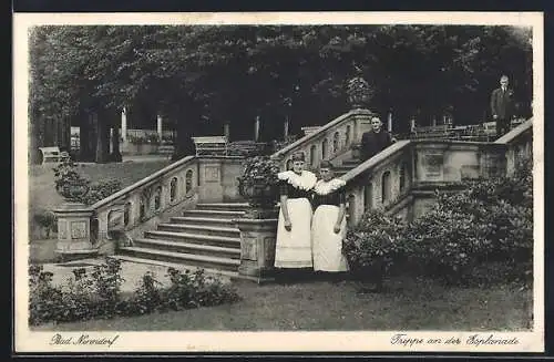 AK Bad Nenndorf, Treppe an der Esplanade