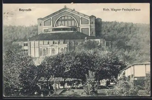AK Bayreuth, Festspielhaus mit Anlagen
