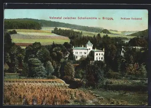 AK Schalksmühle /Volmetal, Schloss Oedental mit Umgebung