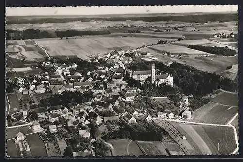 AK Kirchheim i. Schw., Gesamtansicht vom Flugzeug aus