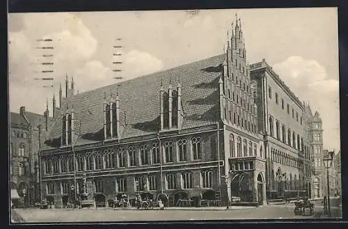 AK Hannover, Rathaus / Gaststätte Ratsweinkeller W. Hildebrandt