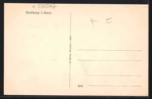 AK Stolberg /Harz, Totalansicht aus der Vogelschau