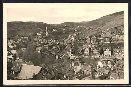 AK Lauscha /Th., Ortsansicht aus der Vogelschau