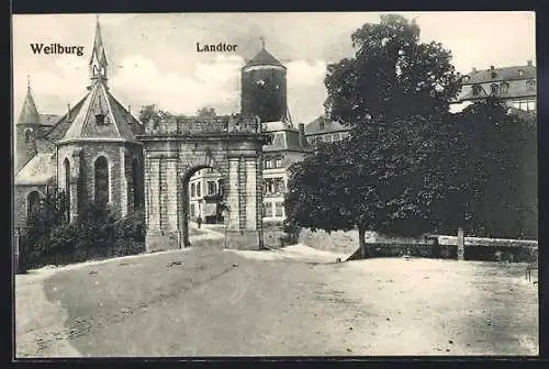 AK Weilburg, Blick durchs Landtor