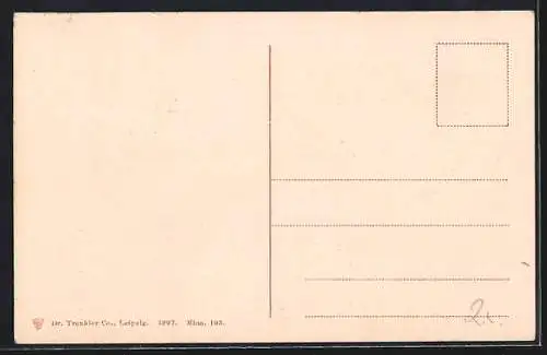 AK Mannheim, Blick von Rheinbrücke
