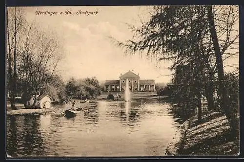 AK Uerdingen a. Rh., Stadtpark