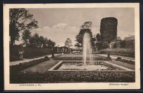 AK Uerdingen a. Rh., Städtische Anlagen