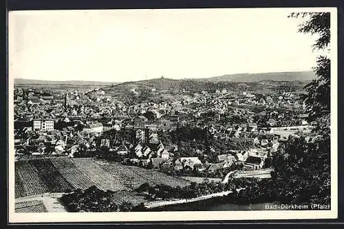 AK Bad Dürkheim /Pfalz, Ansicht vom Wald aus