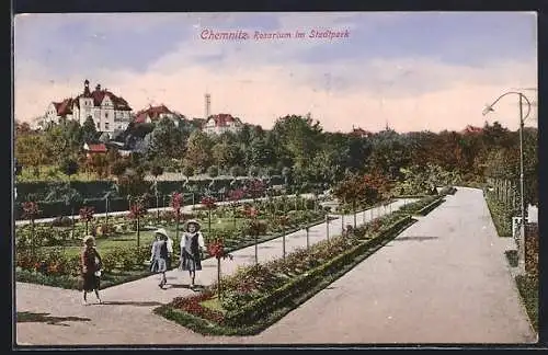 AK Chemnitz, Rosarium im Stadtpark