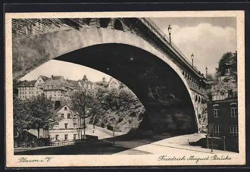 AK Plauen i. V., Friedrich August-Brücke