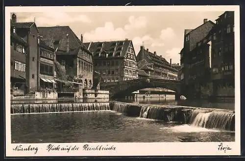 AK Nürnberg, Blick auf die Fleischbrücke