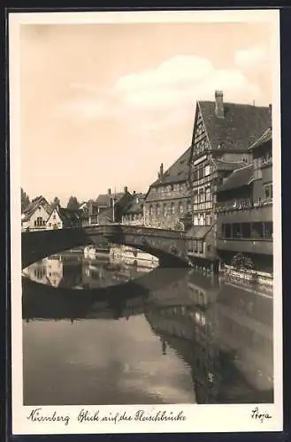 AK Nürnberg, Blick auf die Fleischbrücke